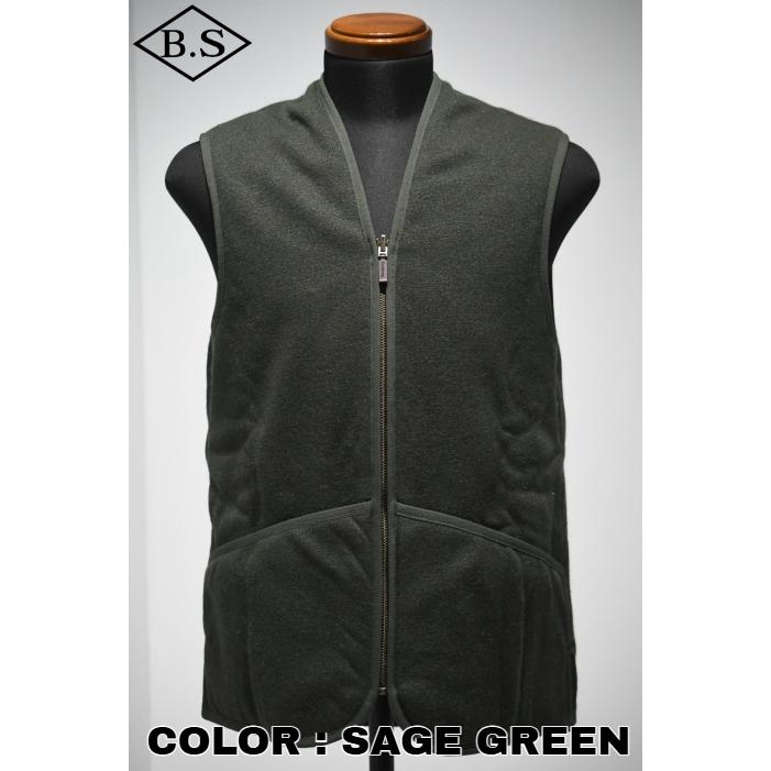 Barbour バブアー ベスト 242MLI0004 フロントジップ ファー