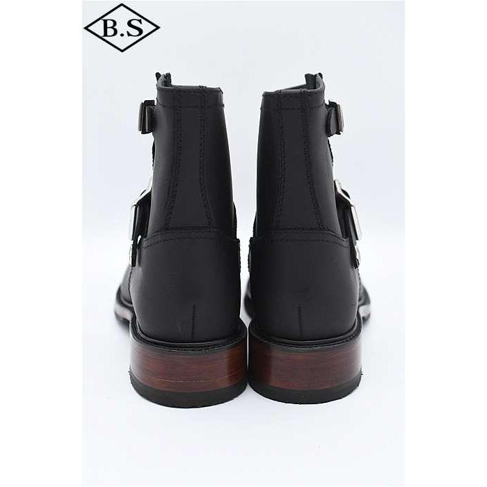 ショット schott ブーツ 782-5991002 SHORT ENGINEER BOOTS ショートエンジニアブーツ ブラックの画像