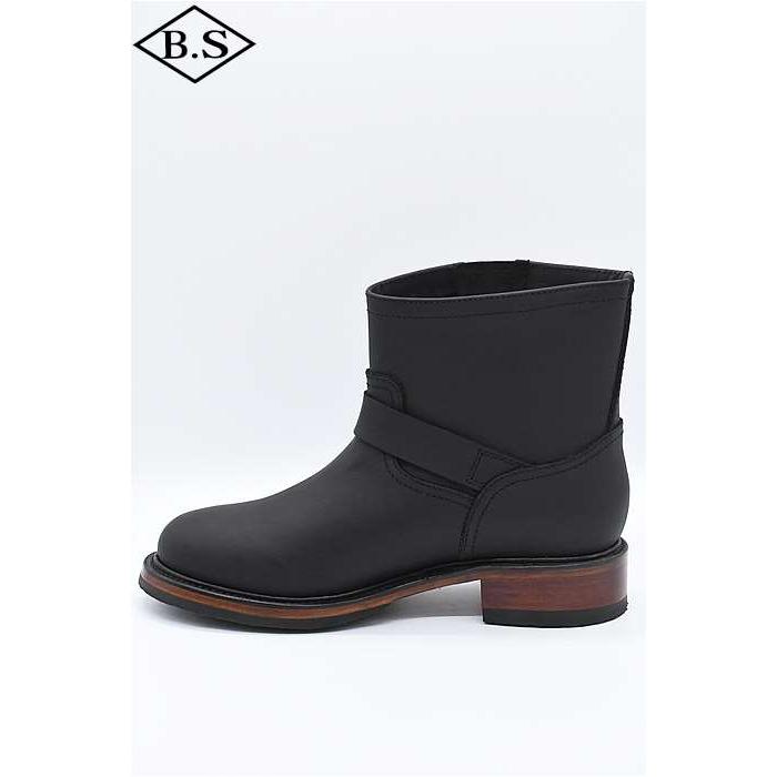 ショット schott ブーツ 782-5991002 SHORT ENGINEER BOOTS ショートエンジニアブーツ ブラックの画像