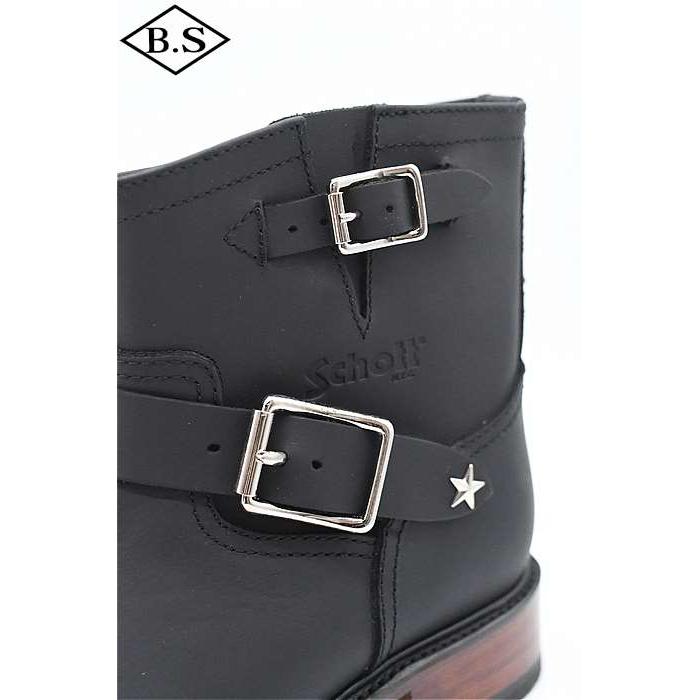 ショット schott ブーツ 782-5991002 SHORT ENGINEER BOOTS ショートエンジニアブーツ ブラックの画像