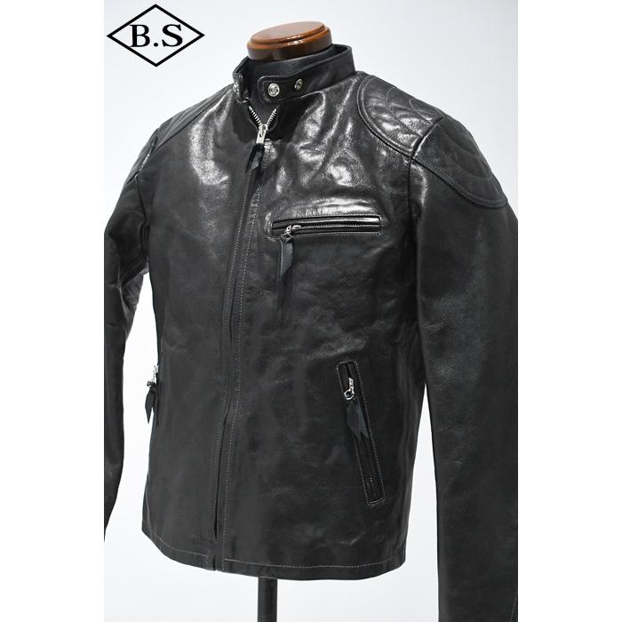 ショット schott レザージャケット 7825150003 PADDED SINGLE RIDERS パデット シングルライダース BLACKの画像