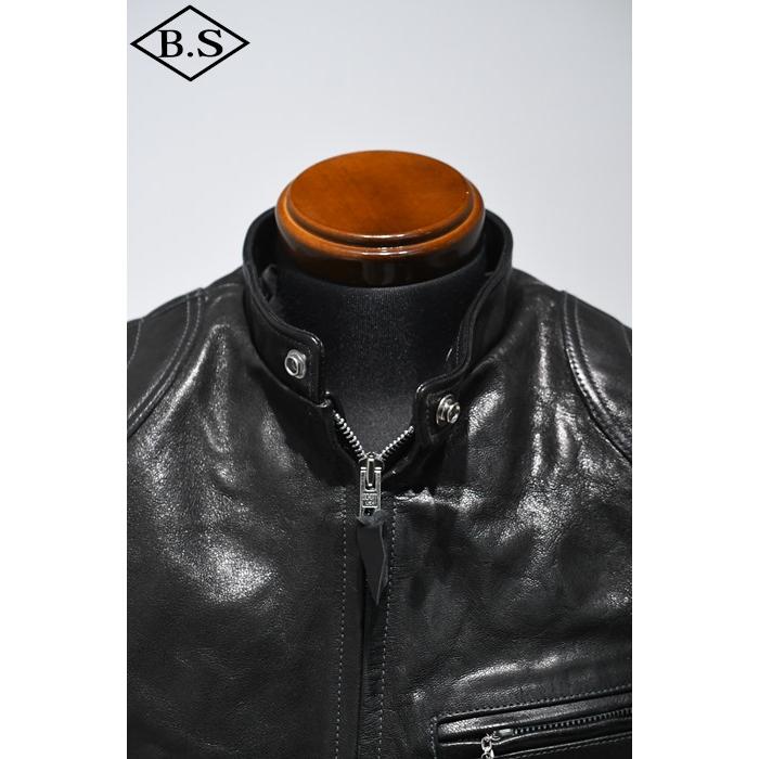 ショット schott レザージャケット 7825150003 PADDED SINGLE RIDERS パデット シングルライダース BLACKの画像