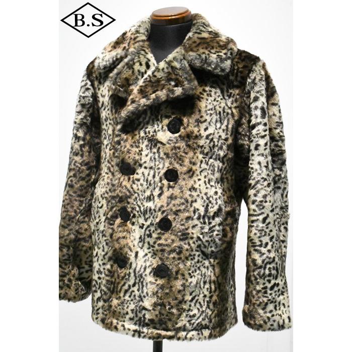 ショット  schott アウター 7825254002 LEOPARD FUR PEACOAT/レオパード ファーコートの画像