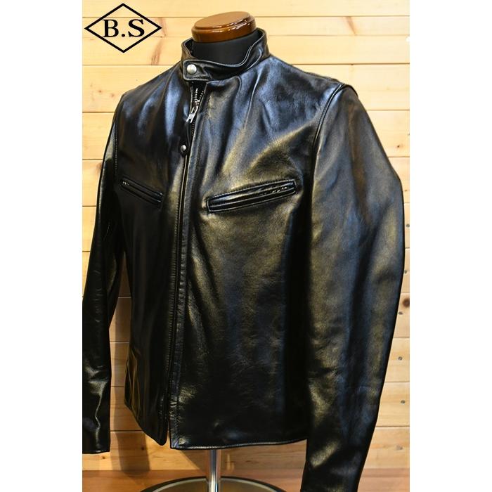 ショット  schott レザージャケット 7823950088 HORSE LEATHER CAFE RACE 641XXH ホース レザー カフェレース ブラックの画像