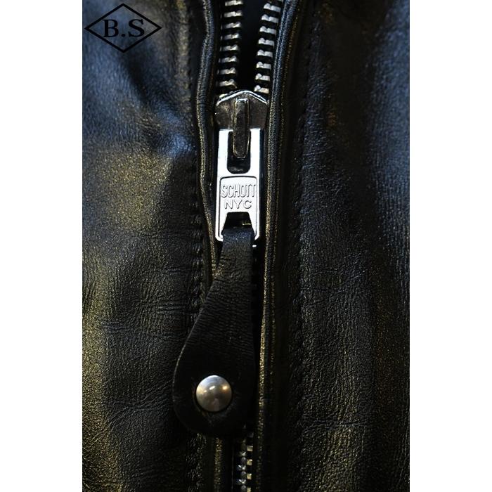 ショット  schott レザージャケット 7823950088 HORSE LEATHER CAFE RACE 641XXH ホース レザー カフェレース ブラックの画像