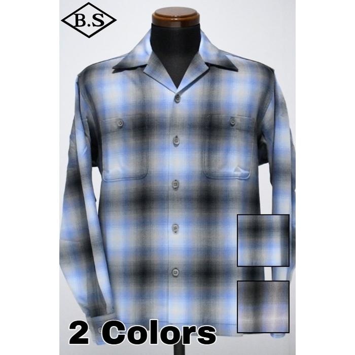 SCHOTT（ショット） 長袖シャツ 7826120001 OMBRE CHECK SHIRT