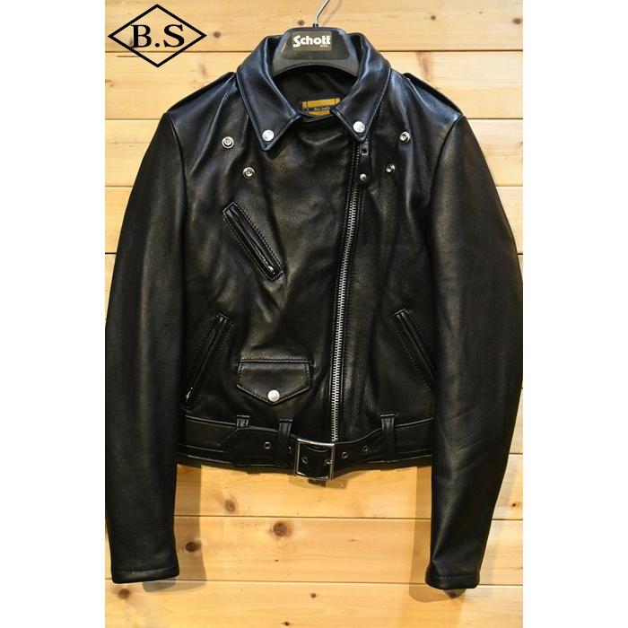 (WOMENS)ショット  schott レザージャケット 7823950601 218W WOMENS LAMB ONESTAR RIDERS/ラム ワンスター ライダース ブラックの画像
