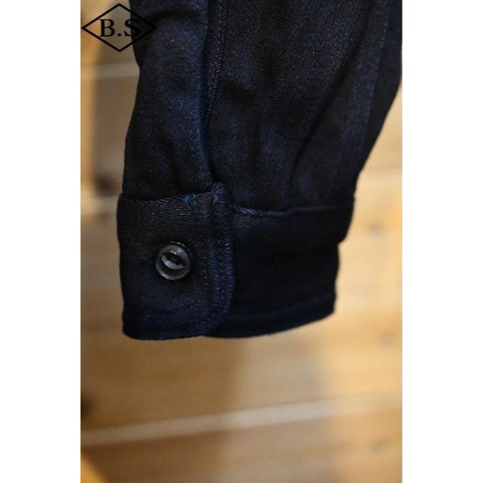 UES（ウエス） 長袖シャツ 502256 INDIGO TRICOTINE SHIRT インディゴ