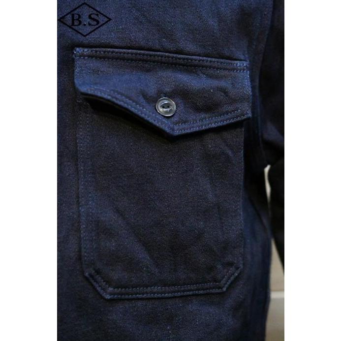 UES（ウエス） 長袖シャツ 502256 INDIGO TRICOTINE SHIRT インディゴ