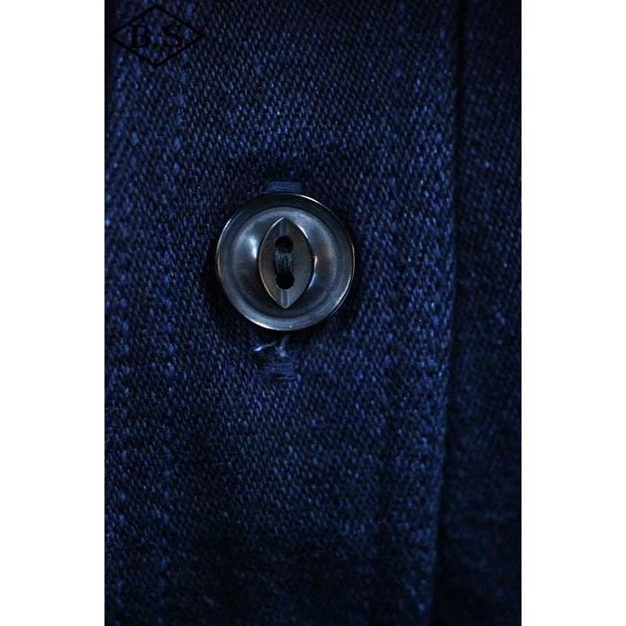 UES（ウエス） 長袖シャツ 502256 INDIGO TRICOTINE SHIRT インディゴ
