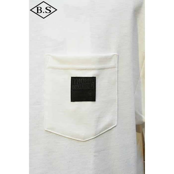 トロフィークロージング Tシャツ TROPHY CLOTHING TE-12 MONOCHROME” PC POCKET TEE｜barnstormer2｜06