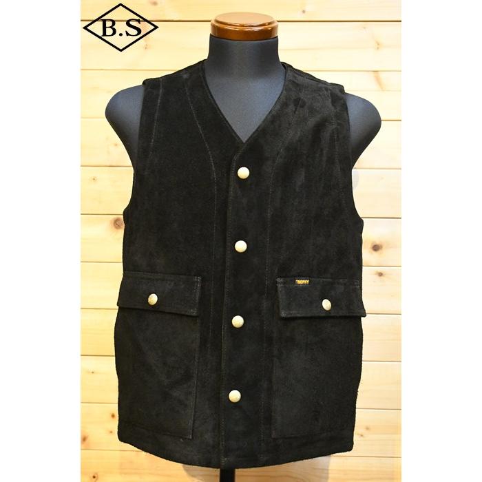 トロフィークロージング　RANCHOR STEER HIDE VEST TROPHY CLOTHING(トロフィークロージング) レザーベスト RANCHER
