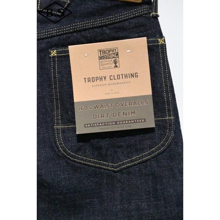 Trophy clothing トロフィークロージング パンツ Lot.1604 Waist Overalls Dirt Denim インディゴの画像