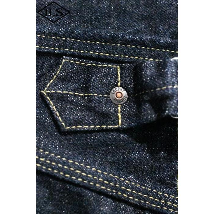 Trophy clothing トロフィークロージング パンツ Lot.1604 Waist Overalls Dirt Denim インディゴの画像