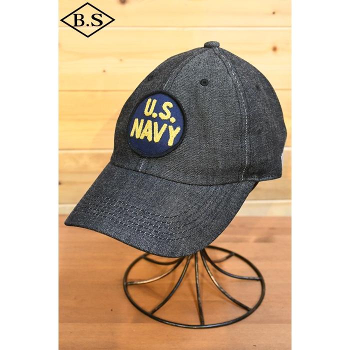 ウエス UES キャップ 82BDC ブラックデニムキャップ U.S.NAVY｜barnstormer2｜10