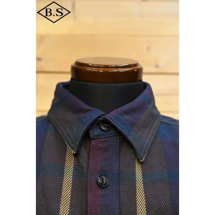 UES（ウエス） 長袖シャツ 502354 エクストラヘビーネルシャツ ワイン