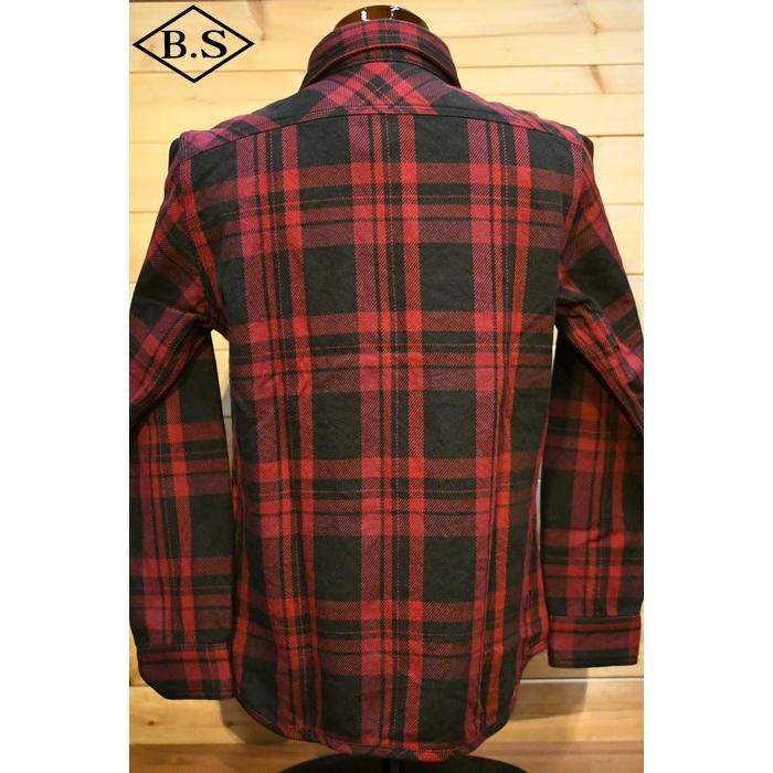 新品 UES赤系チェック柄ヘビーネルシャツ 502352 サイズ3(L) UES ウエス 