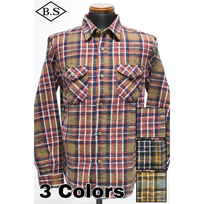 UES（ウエス） 長袖シャツ 502554 スラブネルシャツ : BarnStormer2号