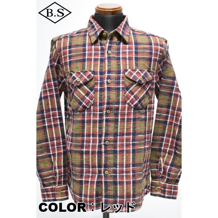 UES（ウエス） 長袖シャツ 502554 スラブネルシャツ : BarnStormer2号