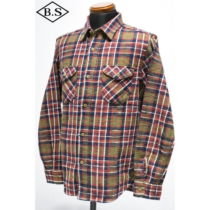 UES（ウエス） 長袖シャツ 502554 スラブネルシャツ : BarnStormer2号