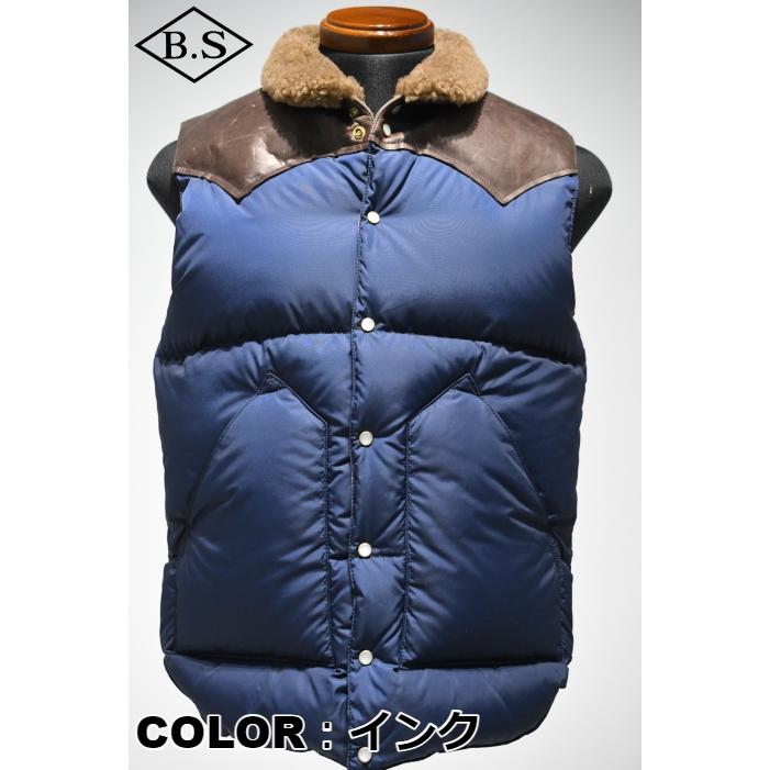 WAREHOUSE ウエアハウス ダウンベスト 2222 Lot Rocky Mountain Featherbed × WAREHOUSE NYLON CHRISTY VESTの画像