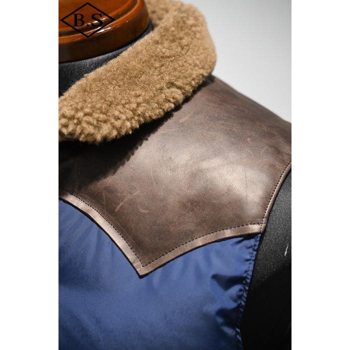 WAREHOUSE ウエアハウス ダウンベスト 2222 Lot Rocky Mountain Featherbed × WAREHOUSE NYLON CHRISTY VESTの画像