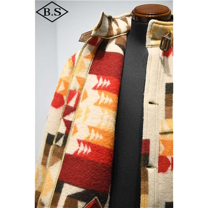 ジョングラッコー ウエアハウス アウター John Gluckow by WAREHOUSE JG-32 STANG WOOL COAT BEIGEの画像