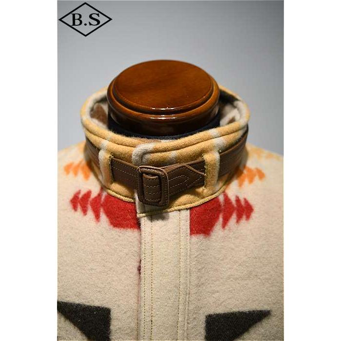 ジョングラッコー ウエアハウス アウター John Gluckow by WAREHOUSE JG-32 STANG WOOL COAT BEIGEの画像