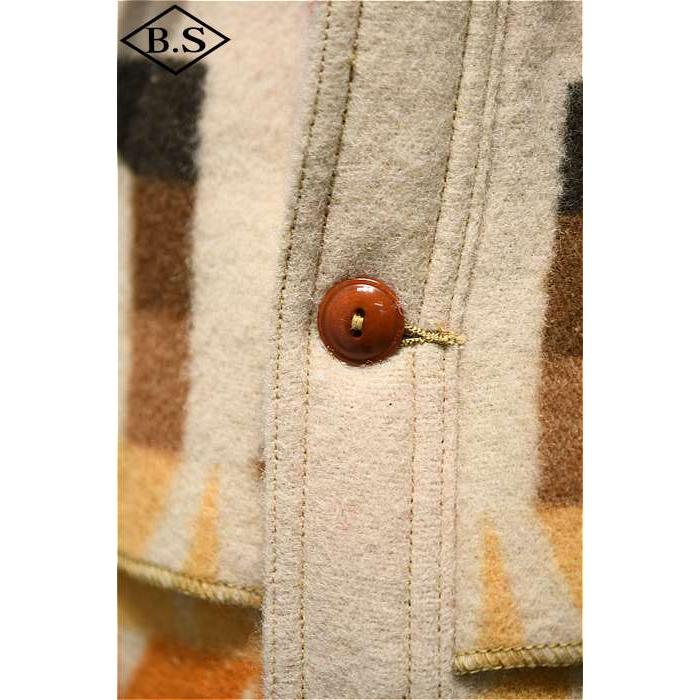 ジョングラッコー ウエアハウス アウター John Gluckow by WAREHOUSE JG-32 STANG WOOL COAT BEIGEの画像