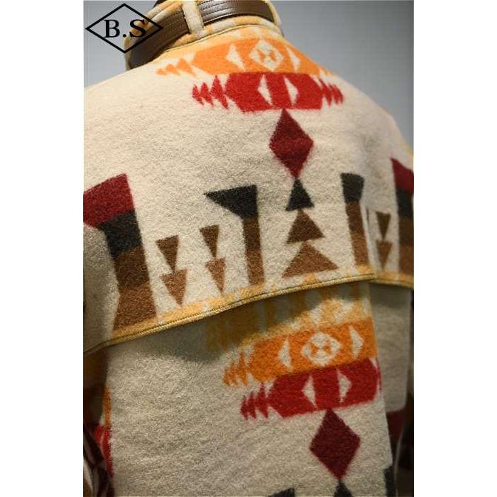 ジョングラッコー ウエアハウス アウター John Gluckow by WAREHOUSE JG-32 STANG WOOL COAT BEIGEの画像