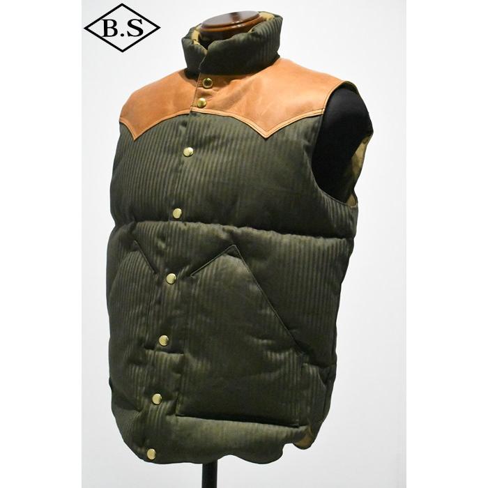 WAREHOUSE ウエアハウス ダウンベスト Lot 2236 ROCKY MOUNTAIN × WAREHOUSE HBT DOWN VEST ODの画像