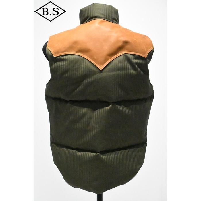 WAREHOUSE ウエアハウス ダウンベスト Lot 2236 ROCKY MOUNTAIN × WAREHOUSE HBT DOWN VEST ODの画像