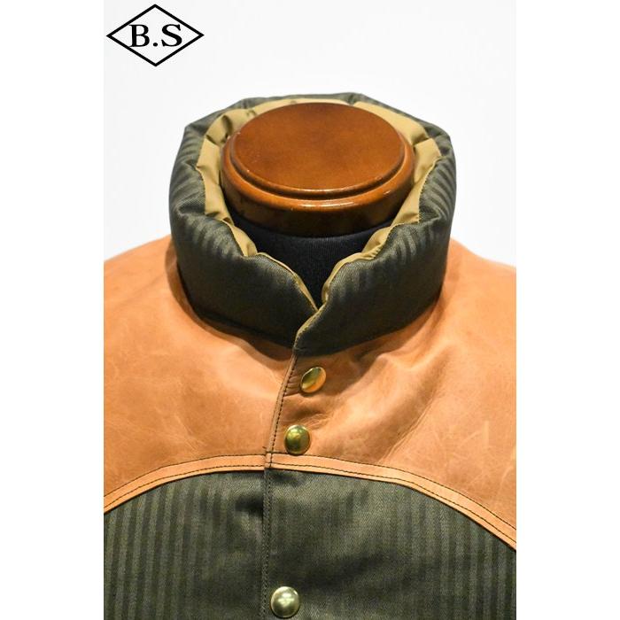 WAREHOUSE ウエアハウス ダウンベスト Lot 2236 ROCKY MOUNTAIN × WAREHOUSE HBT DOWN VEST ODの画像