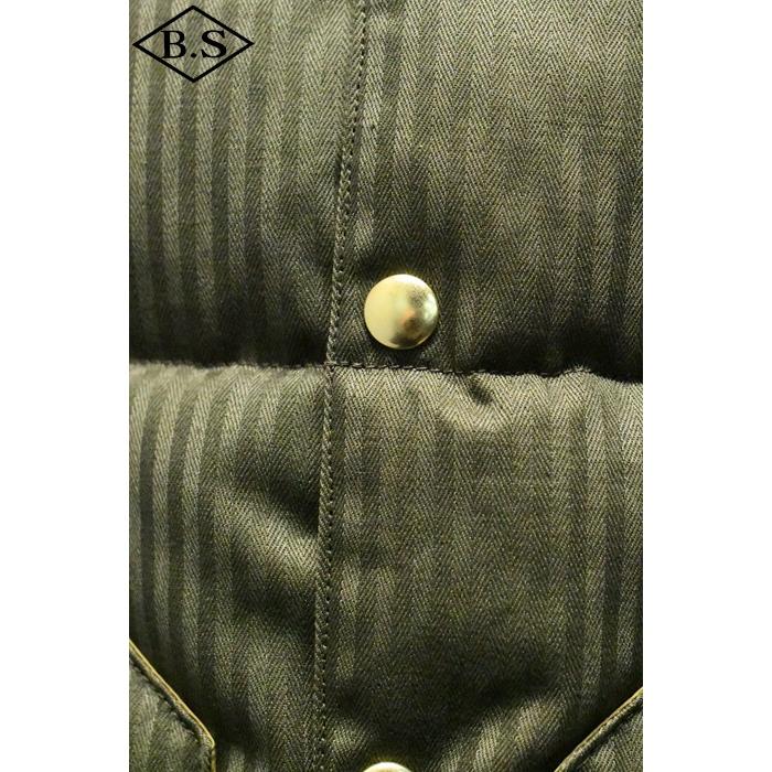 WAREHOUSE ウエアハウス ダウンベスト Lot 2236 ROCKY MOUNTAIN × WAREHOUSE HBT DOWN VEST ODの画像