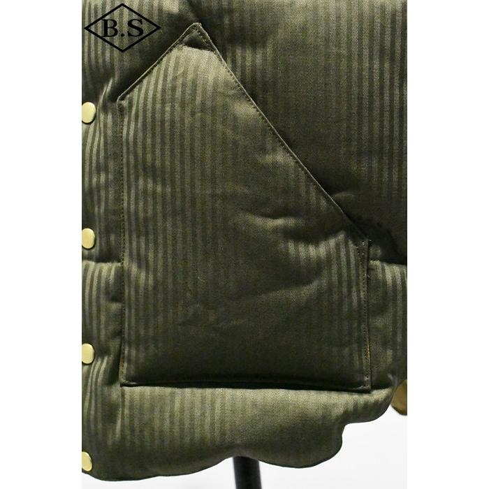 WAREHOUSE ウエアハウス ダウンベスト Lot 2236 ROCKY MOUNTAIN × WAREHOUSE HBT DOWN VEST ODの画像