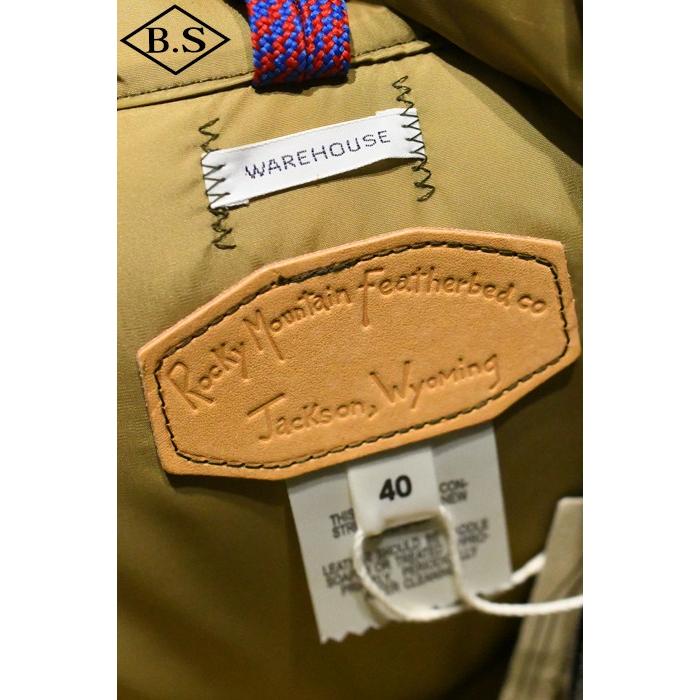 WAREHOUSE ウエアハウス ダウンベスト Lot 2236 ROCKY MOUNTAIN × WAREHOUSE HBT DOWN VEST ODの画像