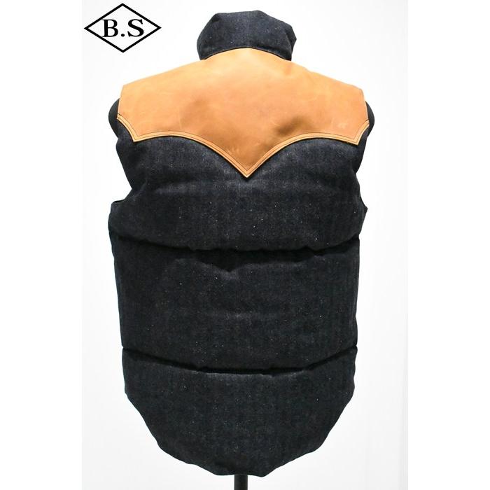 WAREHOUSE ウエアハウス ダウンベスト Lot 2237 ROCKY MOUNTAIN × WAREHOUSE INDIGO HBT DOWN VEST INDIGOの画像