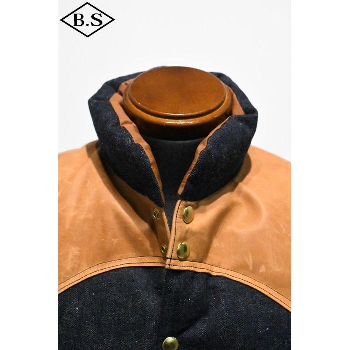 WAREHOUSE ウエアハウス ダウンベスト Lot 2237 ROCKY MOUNTAIN × WAREHOUSE INDIGO HBT DOWN VEST INDIGOの画像