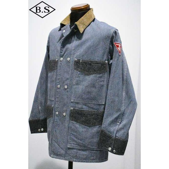 ジョングラッコー ウエアハウス アウター John Gluckow by WAREHOUSE Lot JG-38 The Snap-tite Chore Jacket ワッペン付の画像