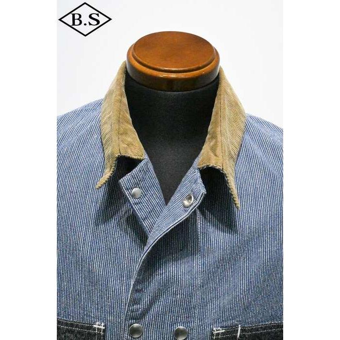ジョングラッコー ウエアハウス アウター John Gluckow by WAREHOUSE Lot JG-38 The Snap-tite Chore Jacket ワッペン付の画像