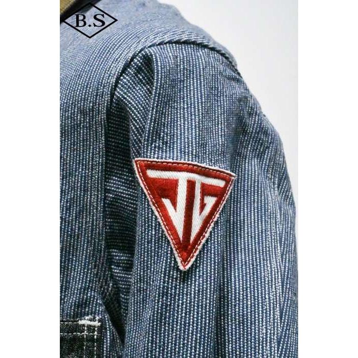ジョングラッコー ウエアハウス アウター John Gluckow by WAREHOUSE Lot JG-38 The Snap-tite Chore Jacket ワッペン付の画像