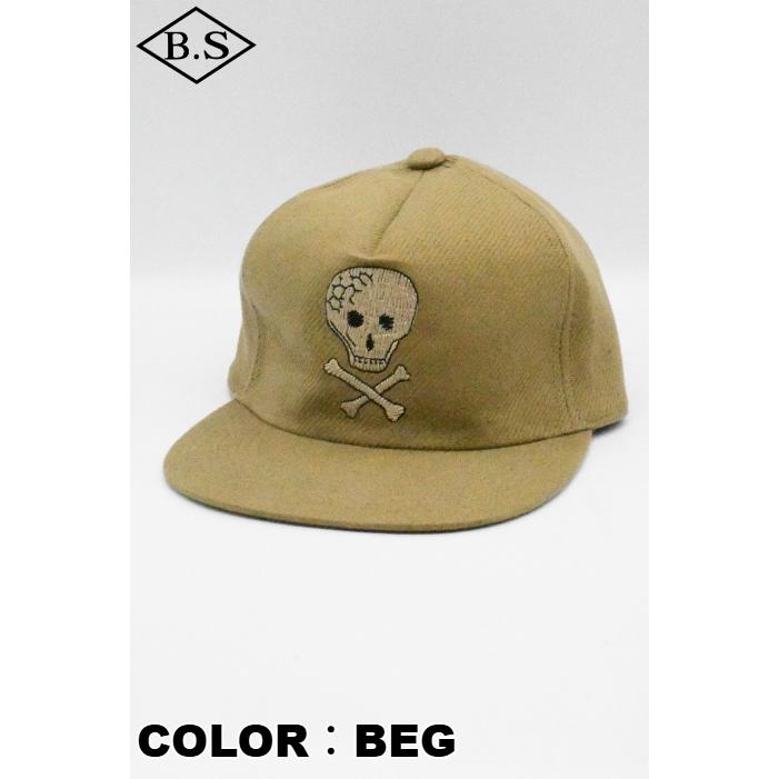 ウエストライド WESTRIDE キャップ 25FW BB CAP9:EMB SKULL
