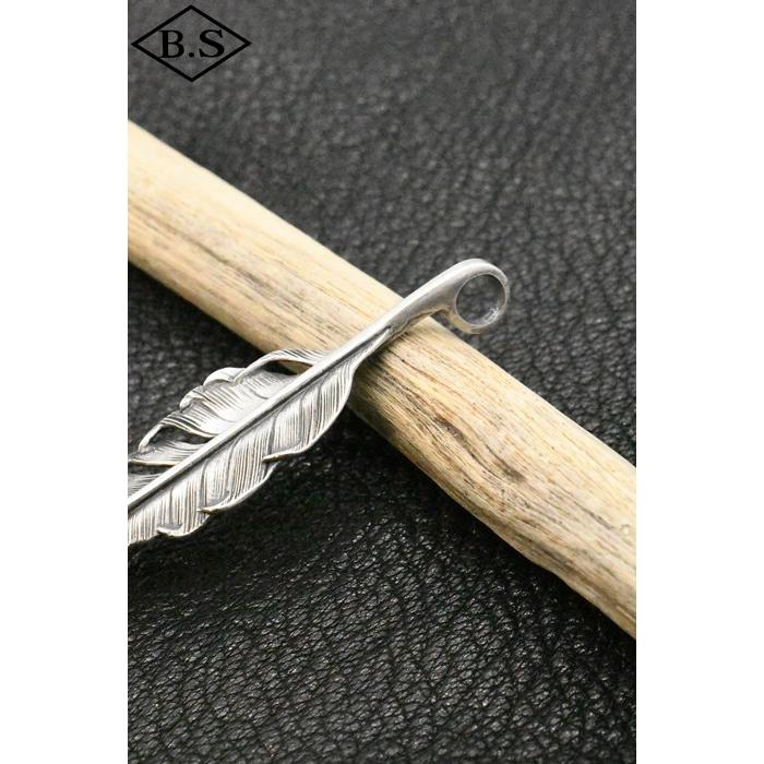 ウエストライド WESTRIDE 小物 ペンダントトップ NARROW FEATHER CAST SILVERの画像
