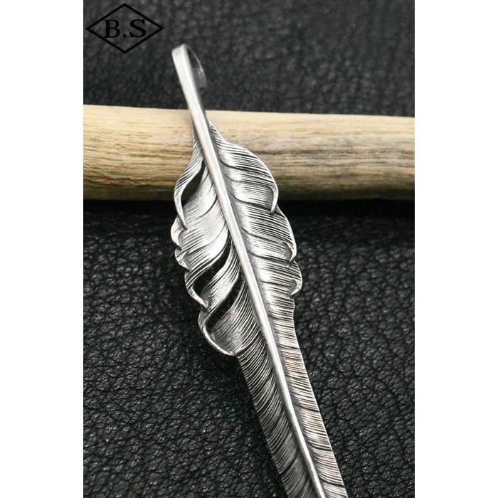 ウエストライド WESTRIDE 小物 ペンダントトップ NARROW FEATHER CAST SILVERの画像