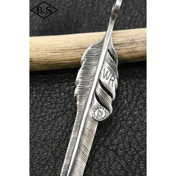 ウエストライド WESTRIDE 小物 ペンダントトップ NARROW FEATHER CAST SILVERの画像