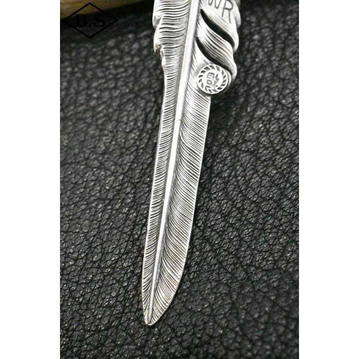 ウエストライド WESTRIDE 小物 ペンダントトップ NARROW FEATHER CAST SILVERの画像
