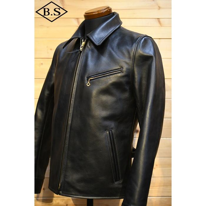 RSA 馬革ジャケット D.HYGEN 24SS Wジッパーホースレザージャケットのスタイリング