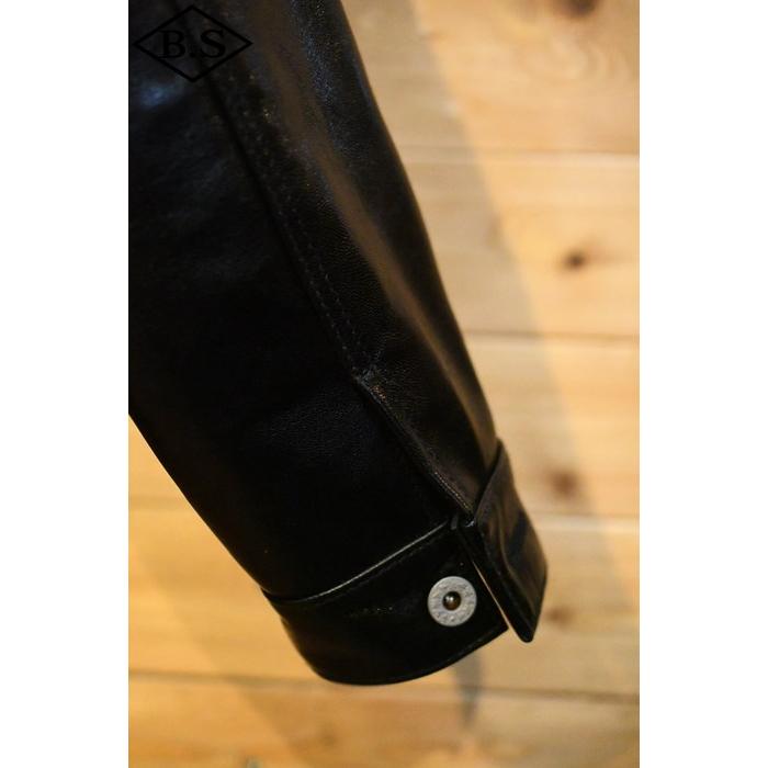 ワイツーレザー Y’2 LEATHER レザージャケット LB-140 ANILINE HORSE 1st Type JACKET BLACKの画像