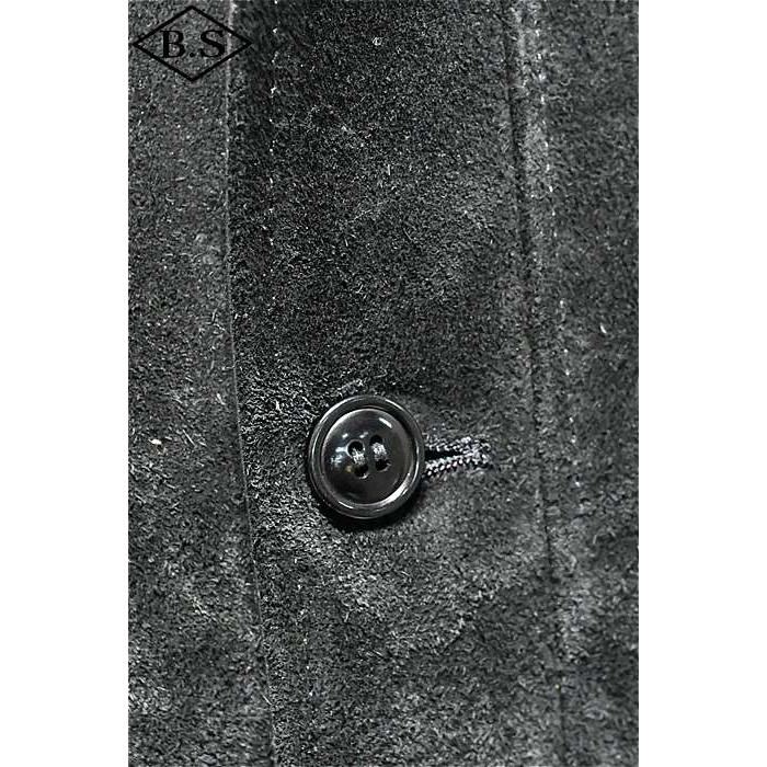 ワイツーレザー Y’2 LEATHER レザージャケット TB-136 STEER SUEDE×STEER OIL RIB JKT ブラック×ブラウンの画像