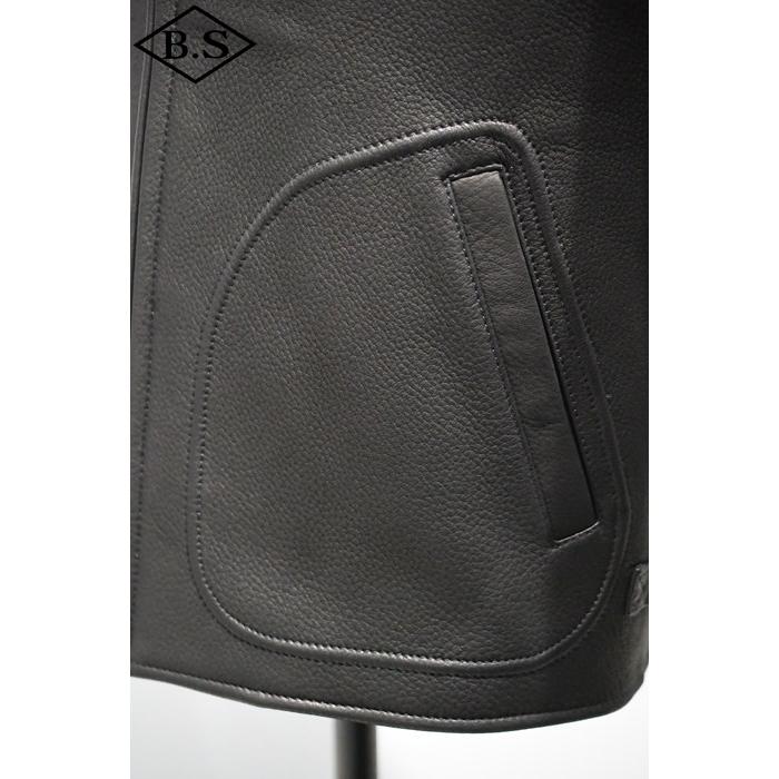 美品！Y'2 レザージャケット DR-45 ディアスキン （鹿革）ブラック 38